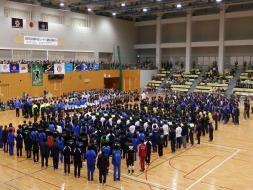 地区対抗北海道中学生バレーボール優勝選手選抜大会閉会式