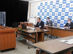 札幌開発建設部とのテレビ会議